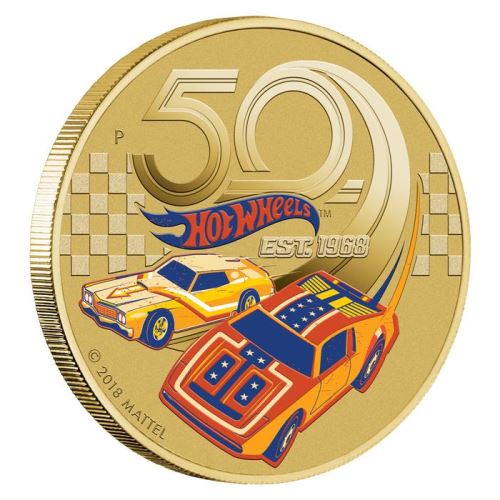 Perth-Mint-New-Release:-50-Years-Of-Hot-Wheels-2018-Stamp-And-Coin-Cover